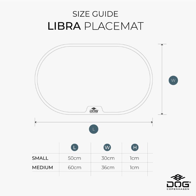 libra placemat sizing